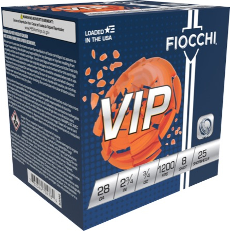 Fiocchi Exacta Target Vip 28GA 2.75 3/4 Oz 8 Shot 25-RD