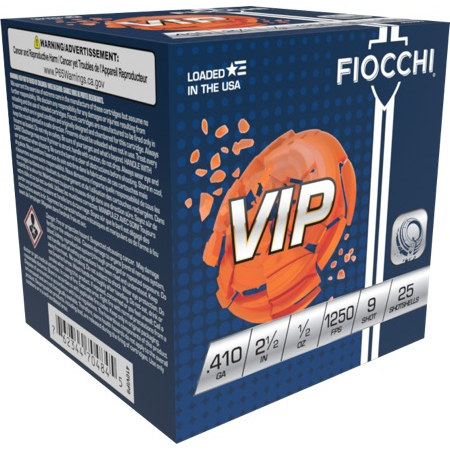 Fiocchi Exacta Target Vip 410GA 2.5 1/2 Oz 9 Shot 25-RD
