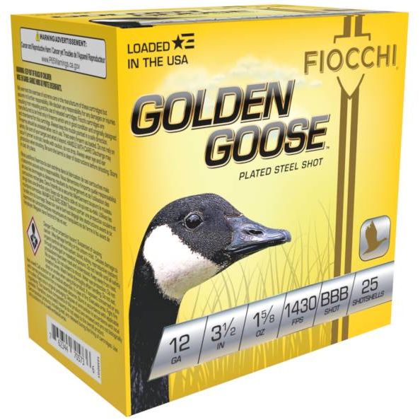 Fiocchi Golden Goose 12GA 3.5 1 5/8 Oz Bbb 25-RD