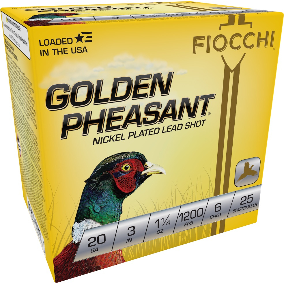 Fiocchi Golden Pheasant 20GA 3 1-1/4 Oz 6 Shot 25-RD