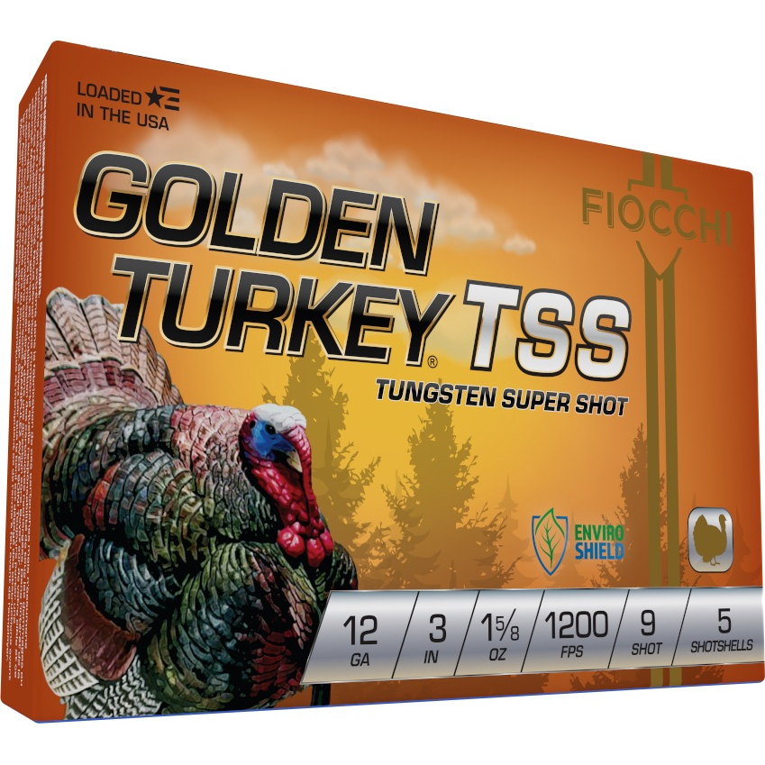 Fiocchi Golden Turkey Tss 12GA 3 1 5/8 Oz 9 Shot 5 Rd