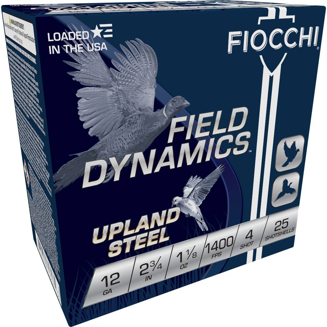 Fiocchi Hi Velocity Steel Ammo 12GA 2.75 1 1/8 Oz 4 25RD