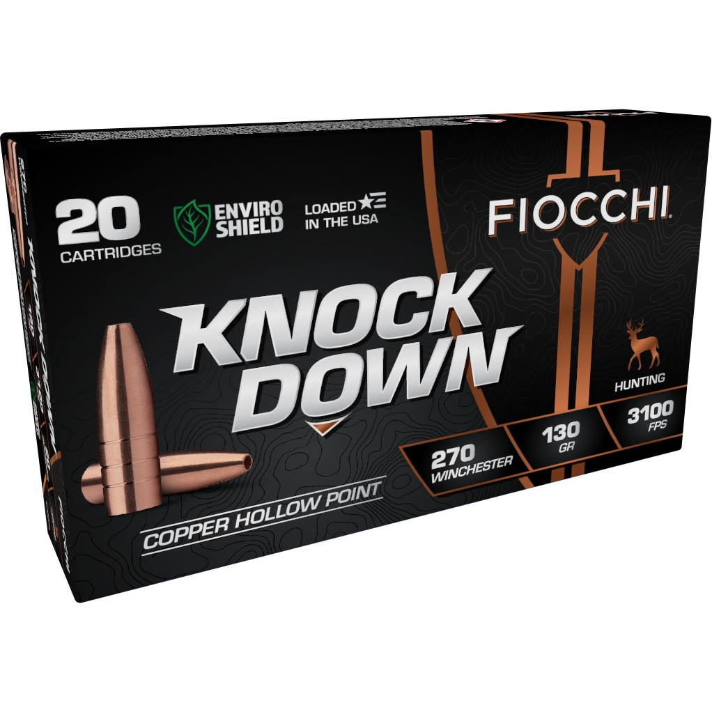 Fiocchi Knock Down 270 Win 130 Gr Hollow Point 20 Rd.