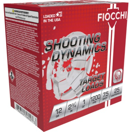 Fiocchi Shooting Dynamics 12GA 2.75 1 Oz 9 Shot 25-RD