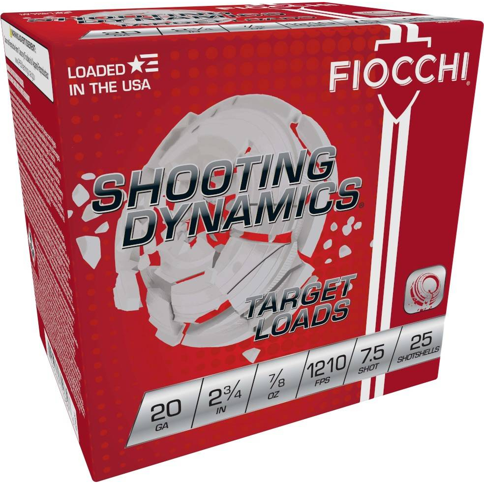 Fiocchi Shooting Dynamics 20GA 2.75 7/8 Oz 7.5 Shot 25-RD