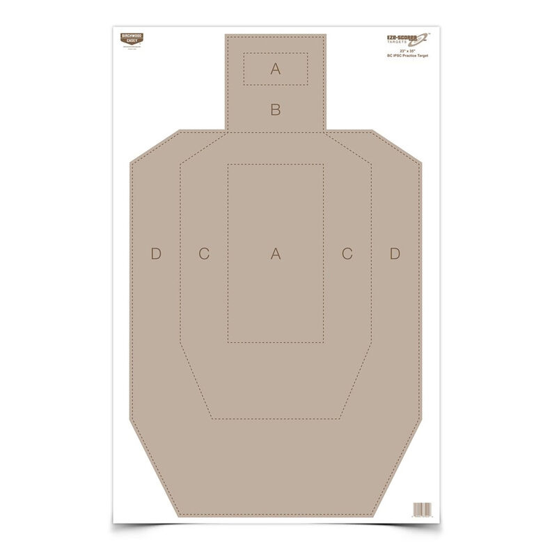 Birchwood Casey Eze-scorer Ipsc Target 23 X 35 Tan 100 Pack