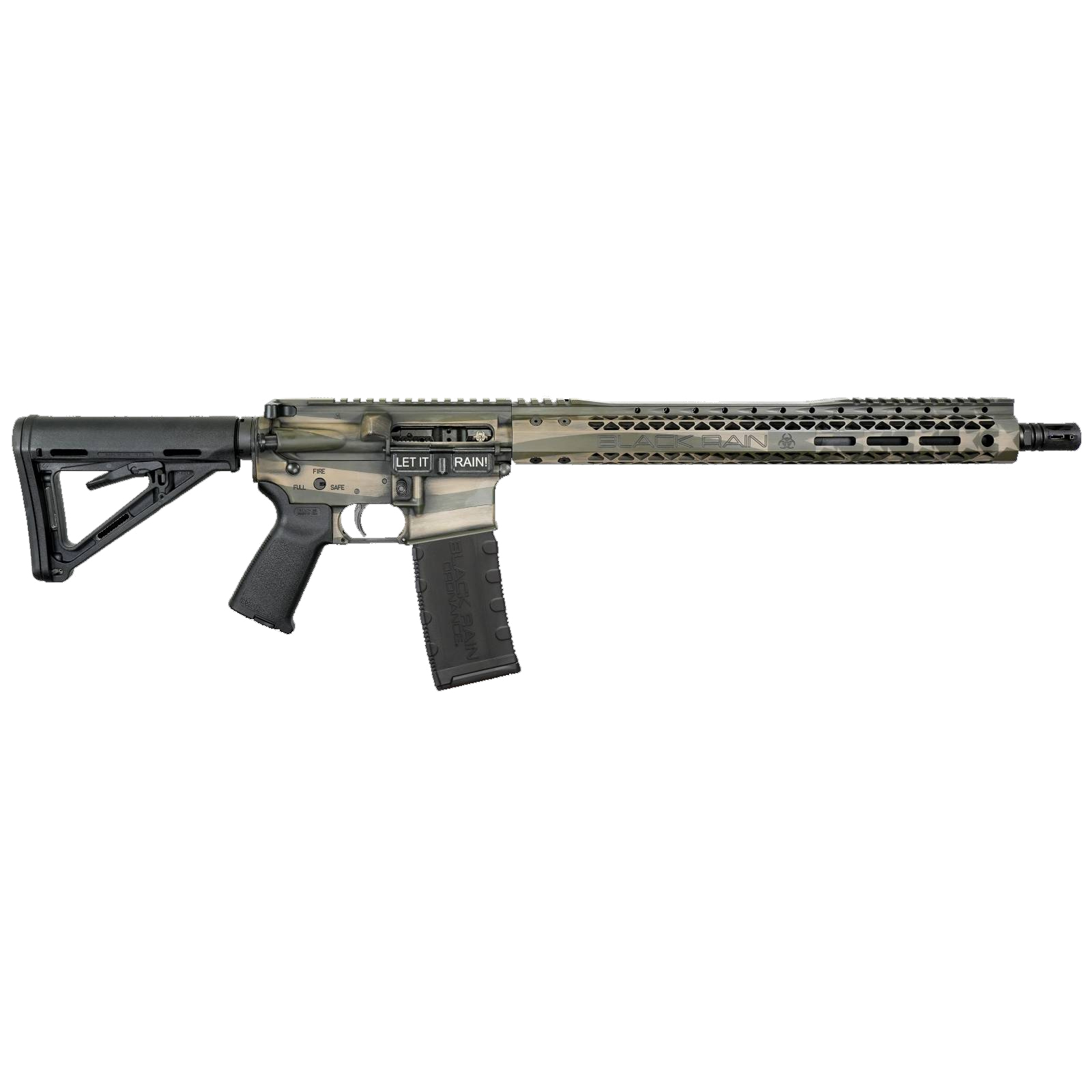 Black Rain Patriot Rifle 300BLK 16 Fde/od Flag 30RD