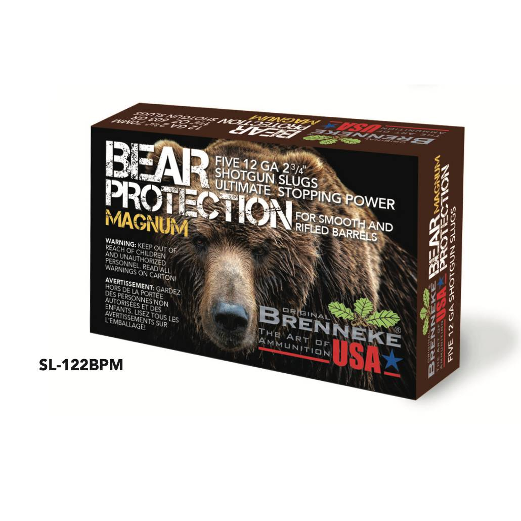 Brenneke Bear Protection Magnum Slug 12GA 2.75 1.375 Oz 5-RD