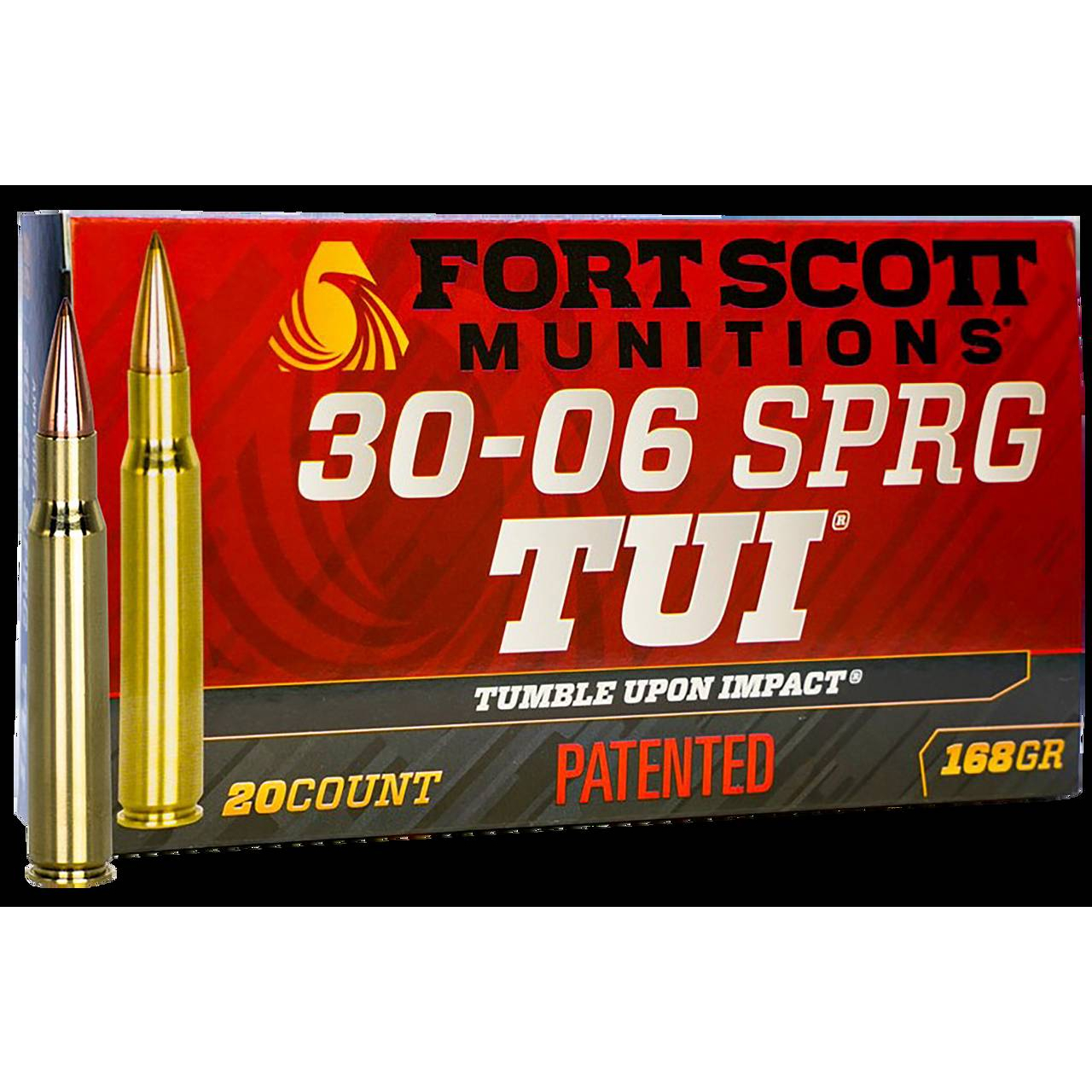 Fort Scott Munitions 30-06 Springfield 168GR Tui 20-RD 10 Box Case