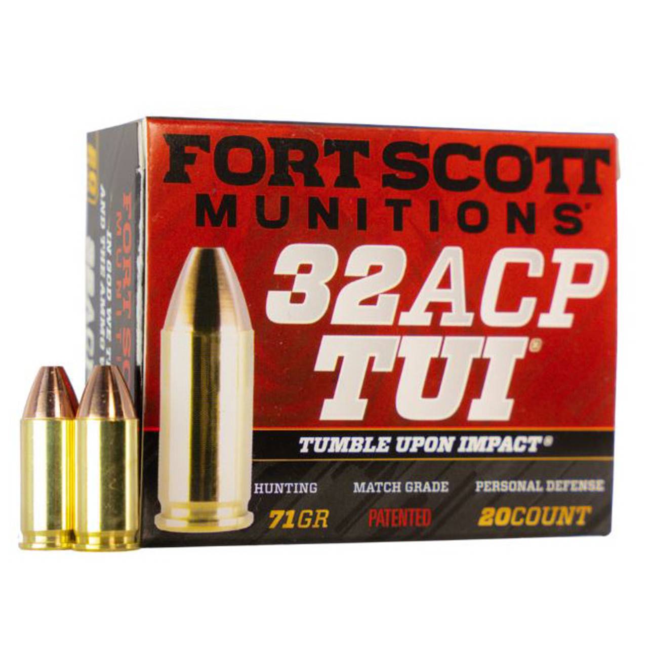 Fort Scott Munitions 32 Acp 71GR Tui 20-RD