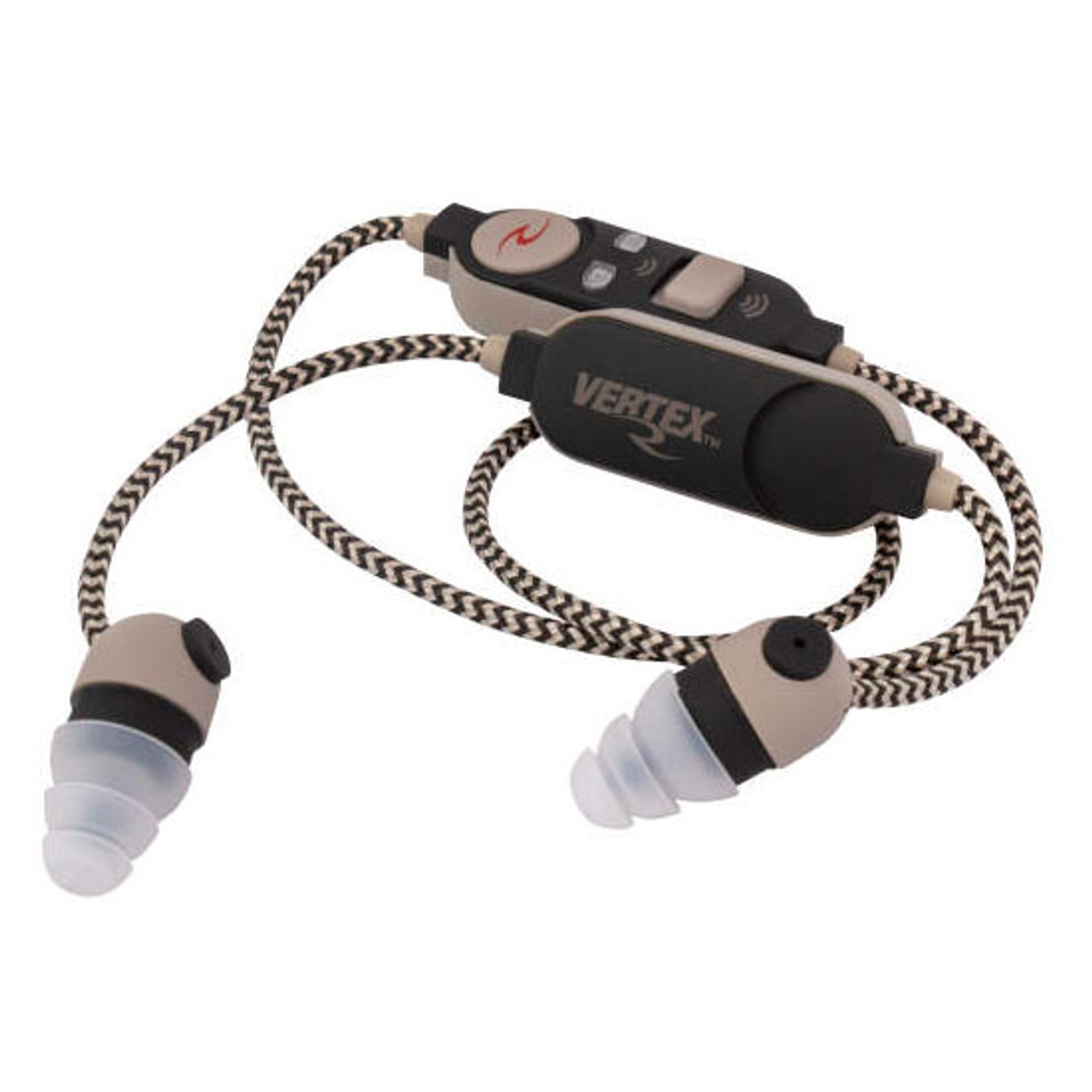 Radians Vertex Corded Electronic Earbuds Tan/black
