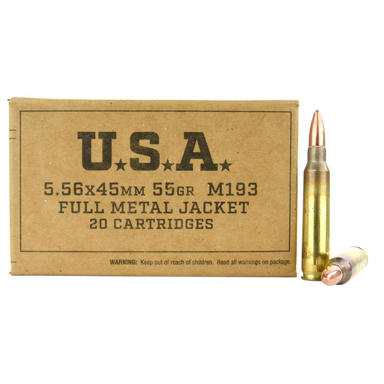 Winchester 5.56MM M193 55GR Fmj 20RD