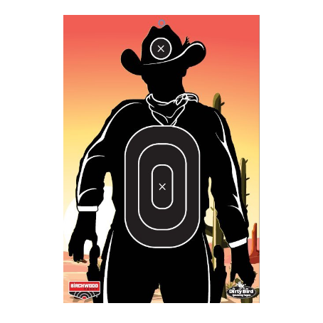 Birchwood Casey Dirty Bird Gunslinger Skyline Target 12X18 6PK