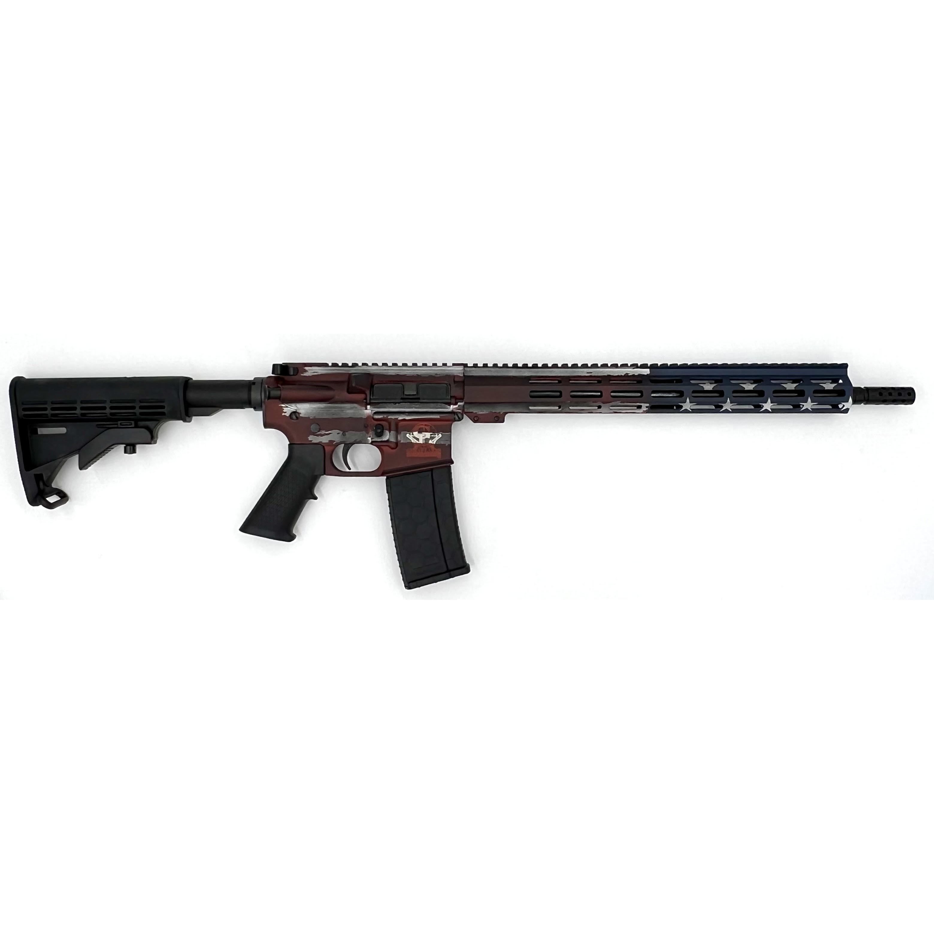 Great Lakes Firearms GL-15 223 Wylde 16 Bbl Battleworn American Flag
