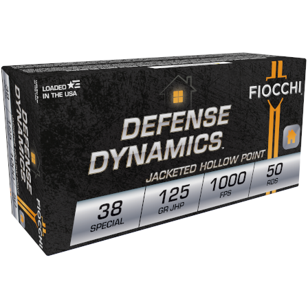 Fiocchi 38 Special 125GR Jhp 50-RD
