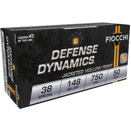 Fiocchi 38 Special 148GR Jhp 50RD 20BX/CS