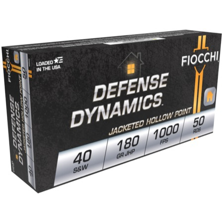 Fiocchi 40 S&w 180GR Jhp 50-RD 20 Boxes Per Case