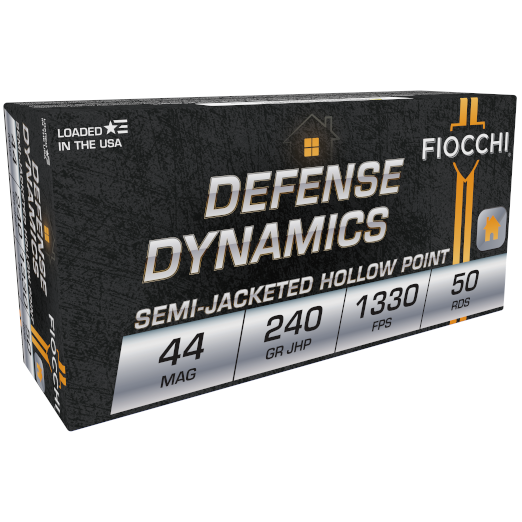 Fiocchi 44 Rem Mag 240GR Jhp 50RD 10 Boxes Per Case