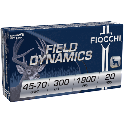 Fiocchi 45-70 Govt 300GR Hollow Point Flat Nose 20RD