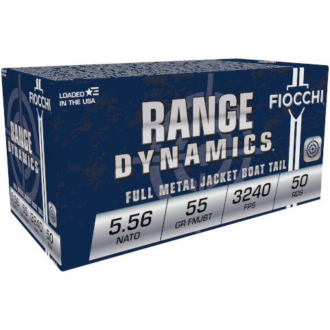 Fiocchi 5.56 Nato 55GR Fmjbt 50-RD 20 Boxes Per Case