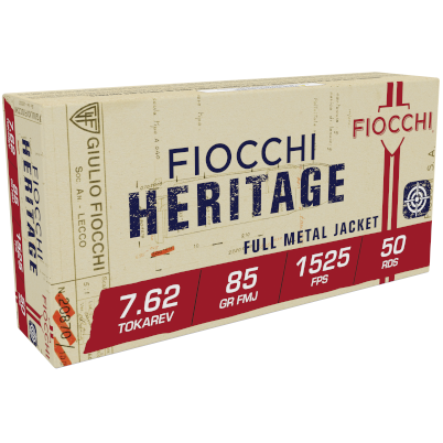 Fiocchi 7.62X25 Tokarev 85GR Fmj 50RD 20BX