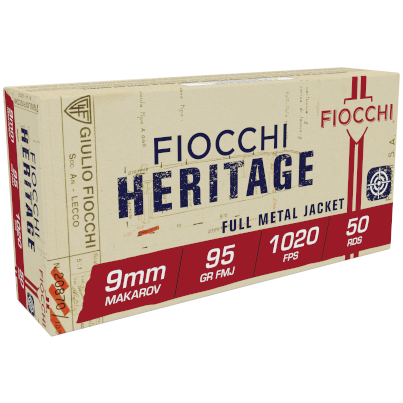 Fiocchi 9MM Makarov 95GR Fmj 50RD