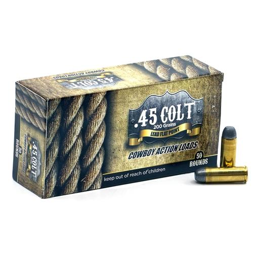 American Cowboy .45LC 200 Grain Lead Flat Nose Ammo 50/RNDS