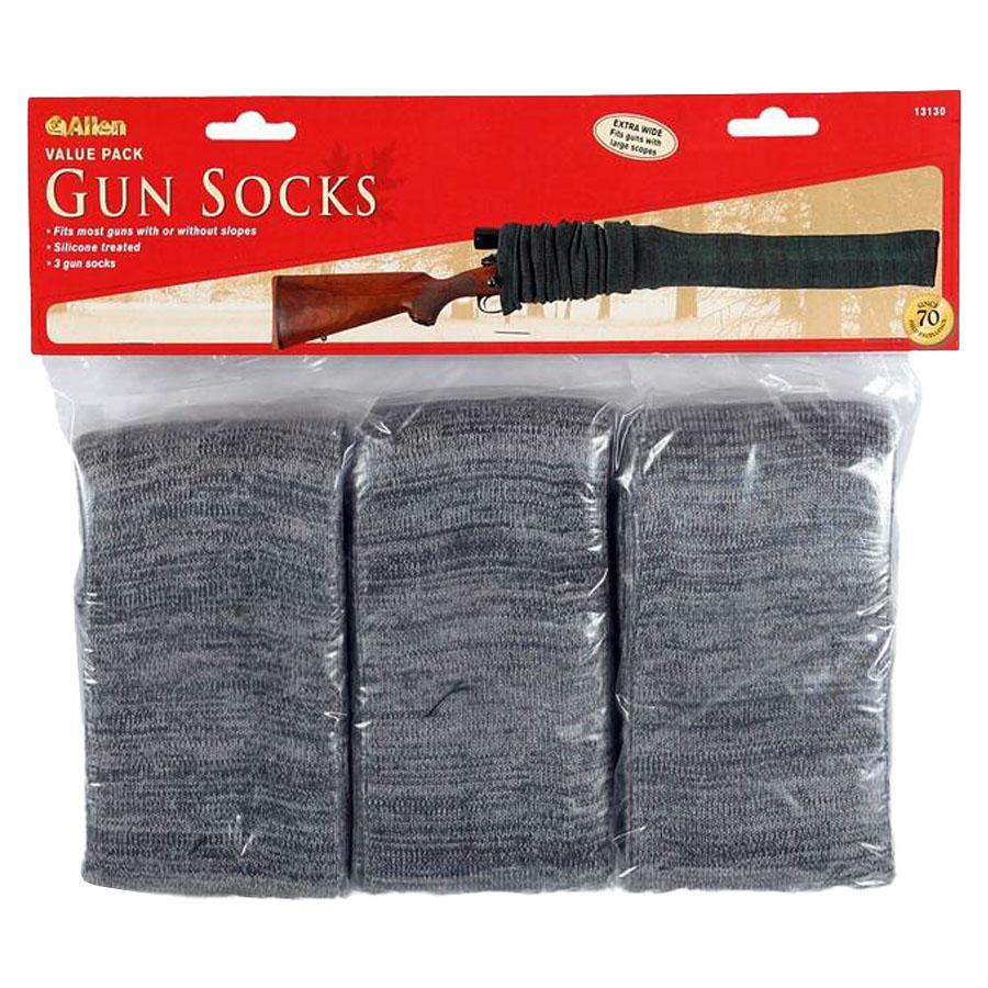 Allen Knit Gun Sock 52 3-PACK Gray