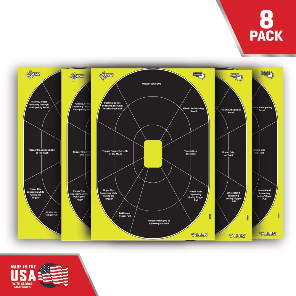 Allen Ez Aim Splash Reactive Handgun Trainer 12.5 X 18 30 Pack