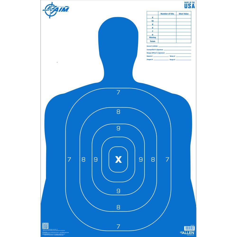 Allen Ez Aim Silhouette B27 Paper Target 23 X 35