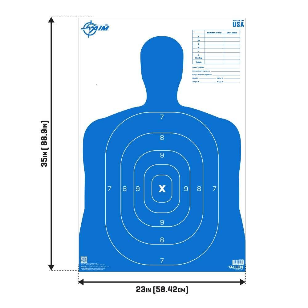 Allen Ez Aim Silhouette B27 Paper Target 23 X 35 - Image 2