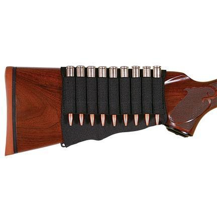 Buttstock Rifle Cartridge Holder, 9 Rds, Black