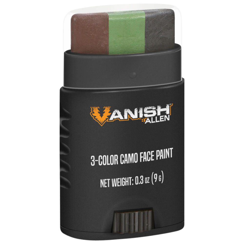 Allen Color Camo Face Paint Stick, 3 Colors: Black, Green, Brown