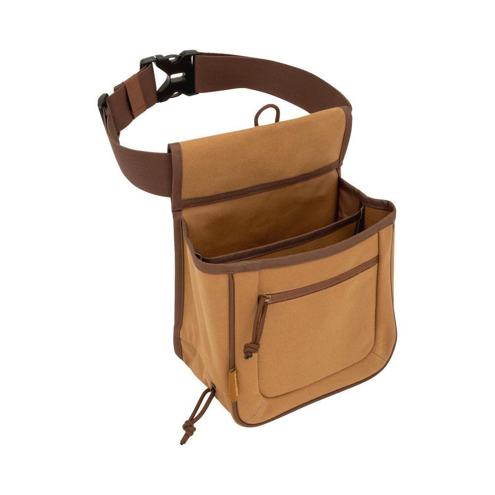 Allen Rival Double Compartment Shell Bag Tan Canvas