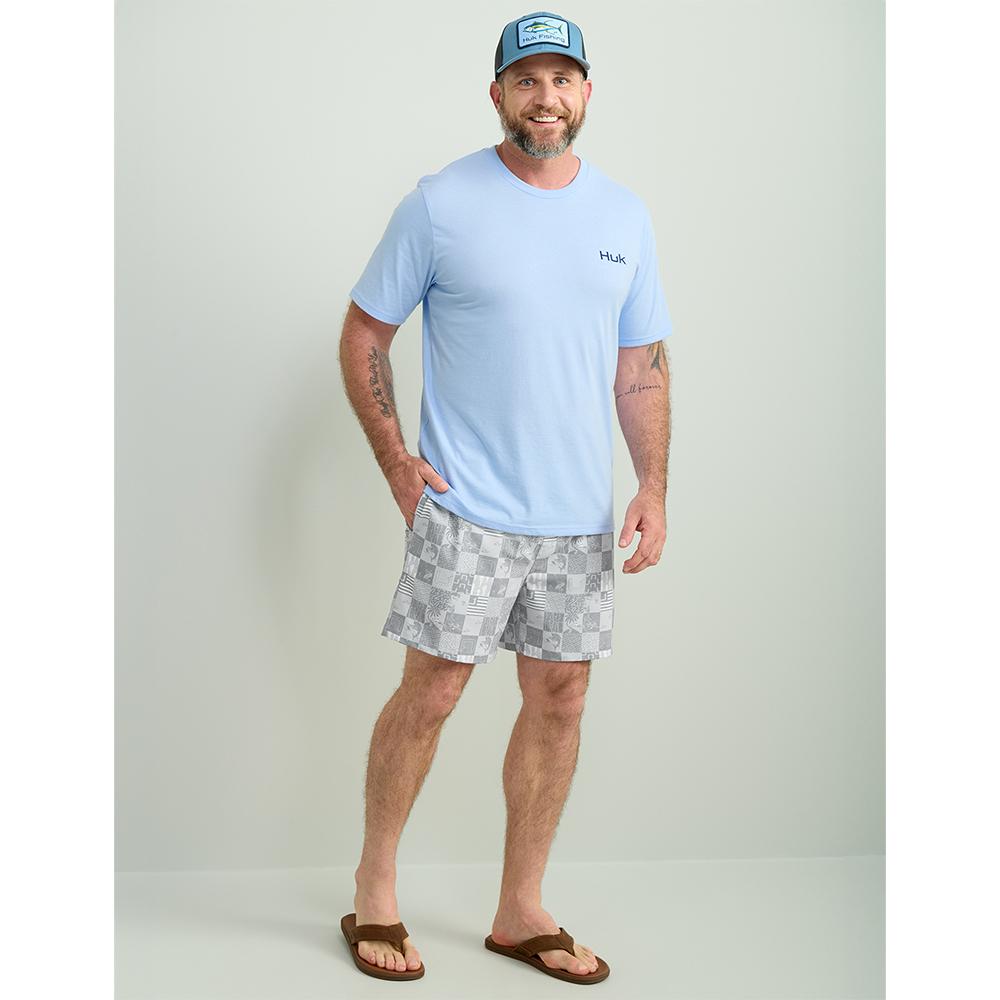 Huk Kc Badge Series Tee Windsurfer Ss M - Blue - Image 3