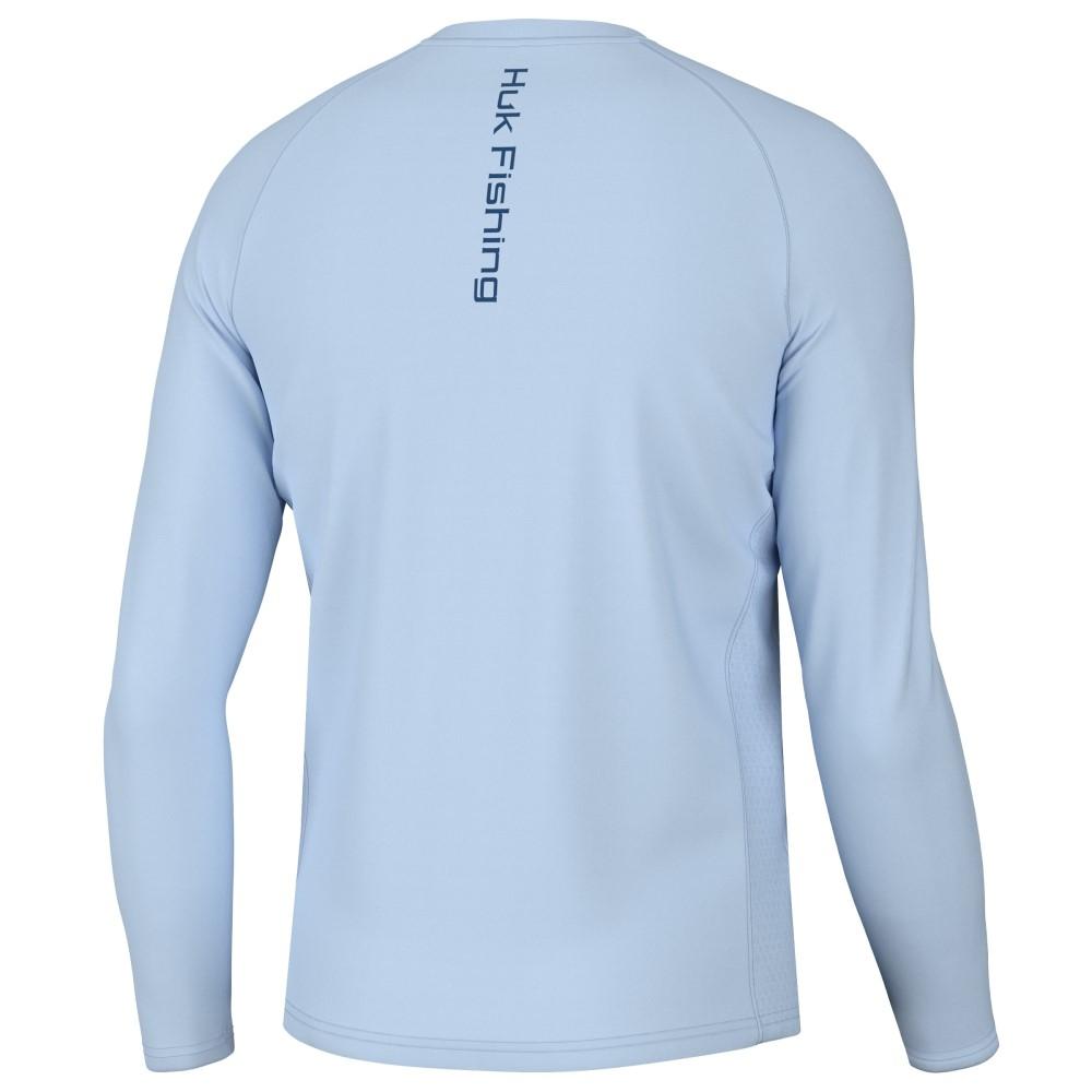 Huk Vented Pursuit Ice Water Ls Xl - Blue - Image 2