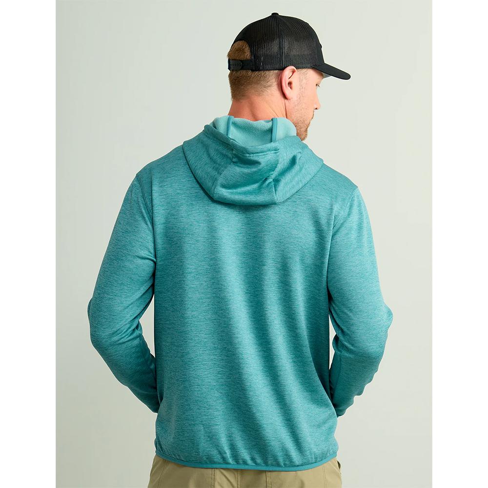 Huk Hukd up Performance Fleece Hoodie Storm Blue Hthr S