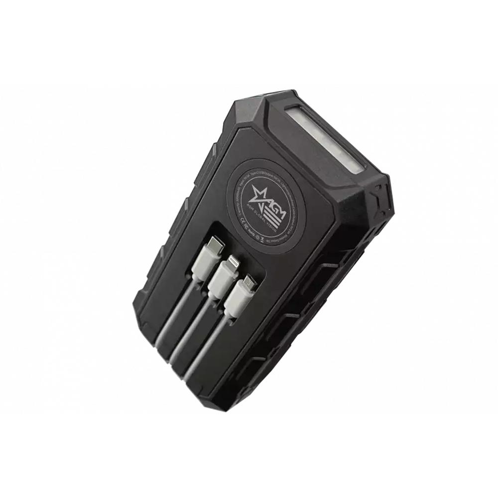 Agm Solar Power Bank 30000MAH Black