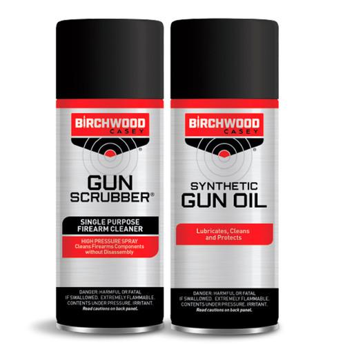 Birchwood Casey Gun Scrubber & Synthetic Gun Oil Combo Pack 1.25 Oz