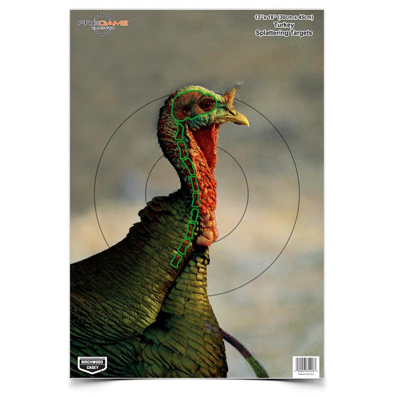 Birchwood Casey Pregame Turkey Target 12X18 8-PK