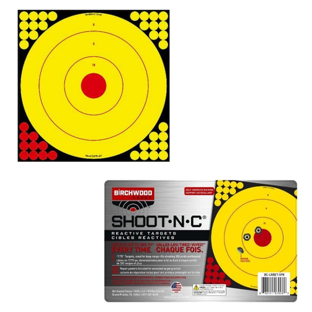 Birchwood Casey Shoot-n-c Long Range Bullseye Target 5PK