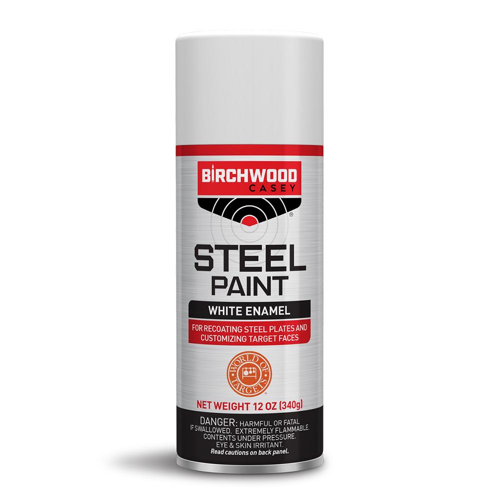 Birchwood Casey Steel Target Paint White - 12 Oz Aerosol