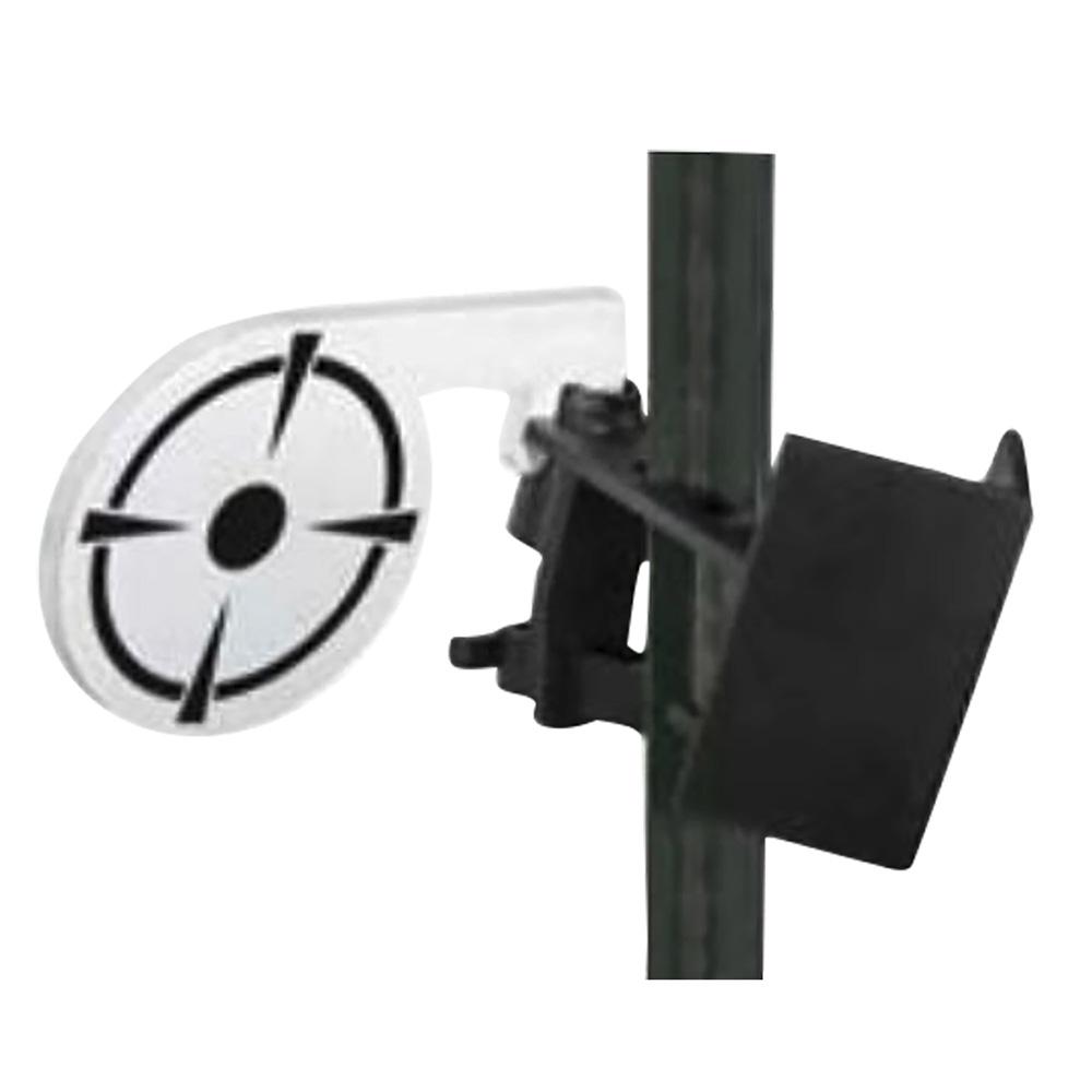 Birchwood Casey T-post Dueling Target 3/8 Steel Black/white