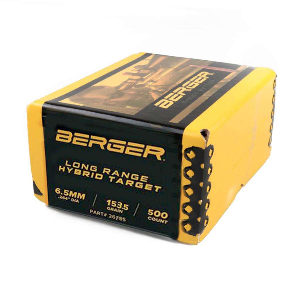 6.5MM 153.5 Grain Long Range Hybrid Target Bullets 500CT