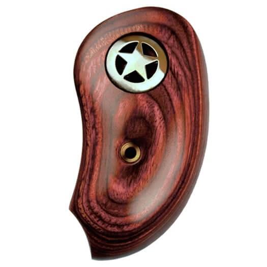 Bond Arms Extended Rosewood Grip With Silver Star