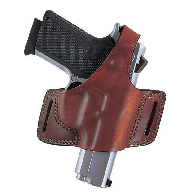 Bianchi Black Widow Tan Leather Belt Slide Holster Right Hand Size 10