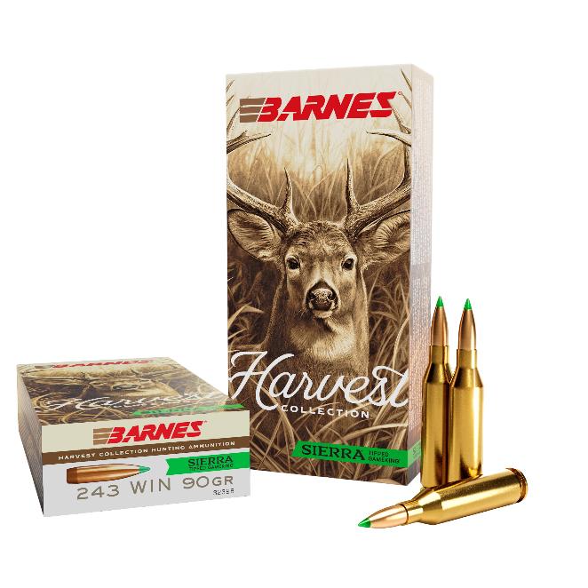 Barnes Harvest 243 Win 90GR Tipped Gameking 20 Rnds Ammo