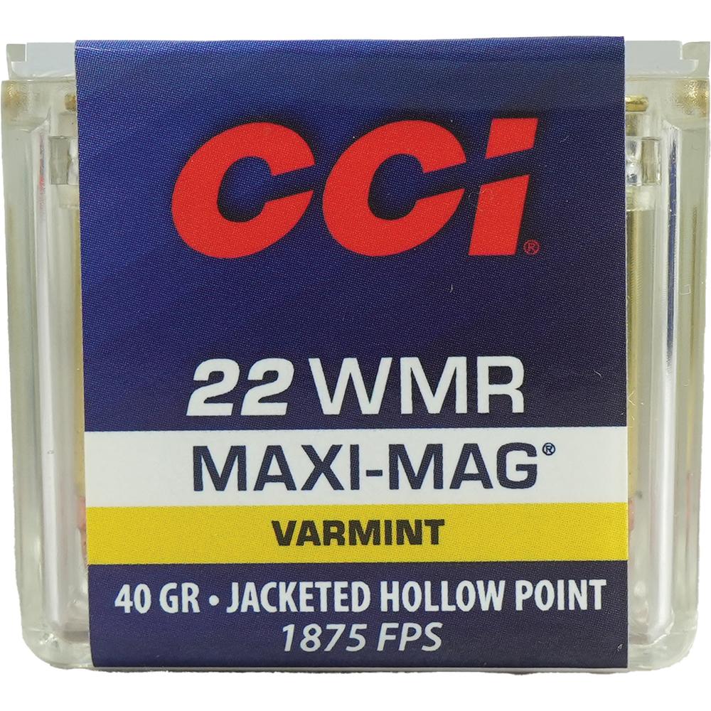Cci 22 Wmr Maxi-mag 40GR Jhp 50RD