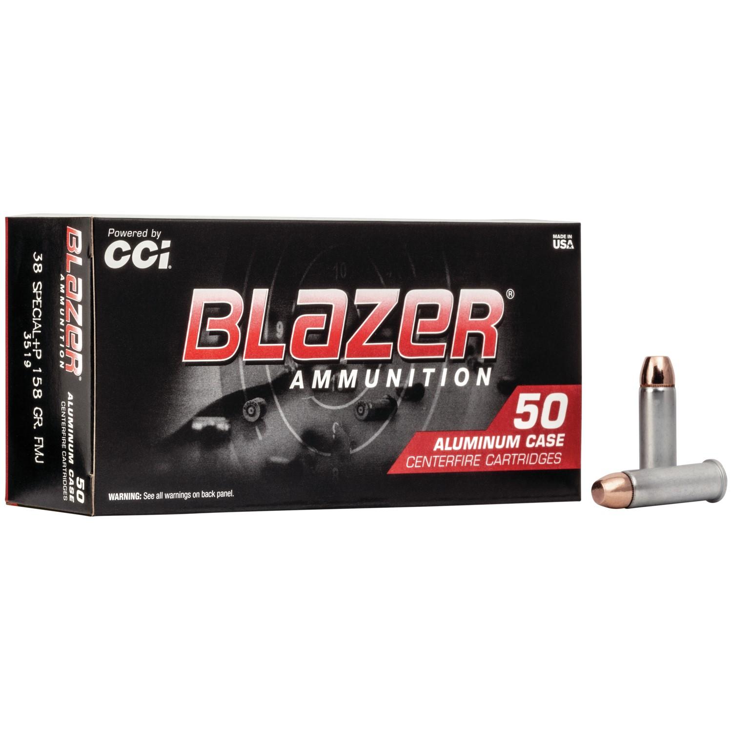 Cci Blazer 38 Special +p 158GR Fmj 50RD