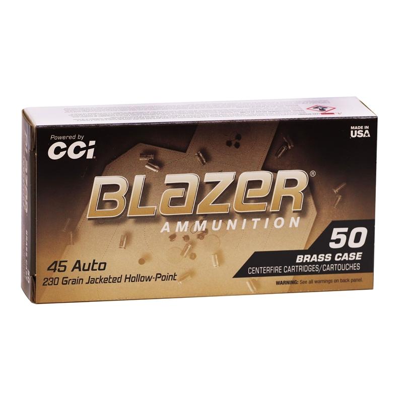 Cci Blazer Brass 45 Acp 230 Gr Jhp 50 Rd Box